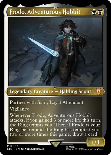 Mtg frodo adventurous hobbit - mtg,